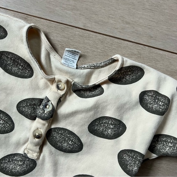 Kate Quinn Kids Toddler Football Henley Top Shirt - Picture 4 of 6